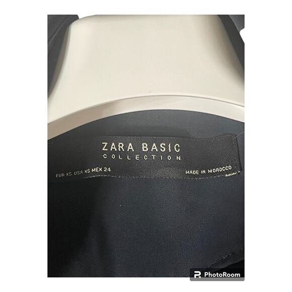 Zara Basic Collection Open Front Drape Long Sleeve Blue Cardigan Size XS USED - Picture 4 of 4